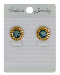 Blue Color stud in Gold Color Earrings