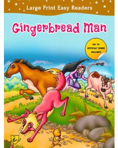 Ginger Breadman Large Print Easy Readers Key to Defficult Words Included