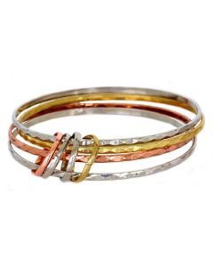 Gold Platinum Silver Color Bangles and Rings Bracelet