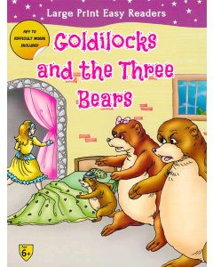 Goldilocks And the Three Bears Large Print Easy Readers Key to Defficult Words Included