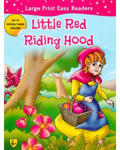 Little Red Riding Hood Large Print Easy Readers Key to Defficult Words Included
