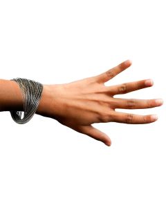 Metallic Silver Color Strings Bracelet