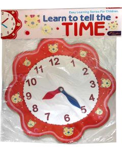 Panther Clock Flower Red