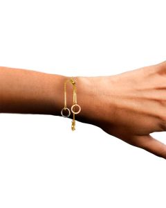 Platinum Gold Silver Color Rings Bracelet