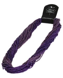 Purple and Maroon Bead Threads Grand Necklace