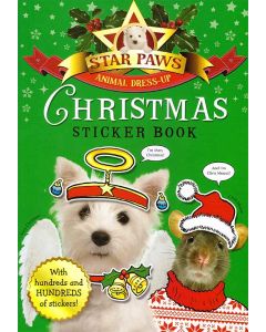 Chritmas Sticker Book with Hundreds and Hundreds of Stickers Star Paws Animal Dress Up