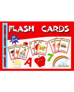 Alpahbet Shapes Colours & Numbers Flash Card