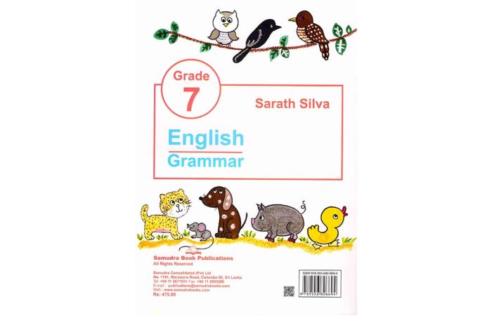 Grade 7 English Grammar Books Textbooks Secondary Sri Lanka