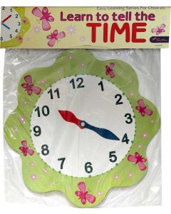 Panther Clock Flower Green