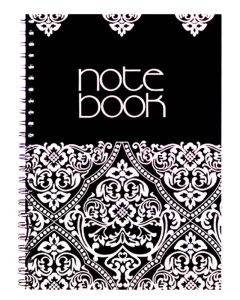 Panther Side Spiral Binding 100 Ruled Page Notebook A6 Liyawela