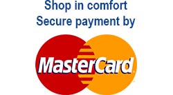 Shop in comfort secure payment by master card